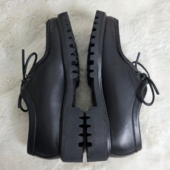 Madewell x G.H.BASS Wallace Leather Moc Lug Sole Moccasin Black Mens Size 8 NEW